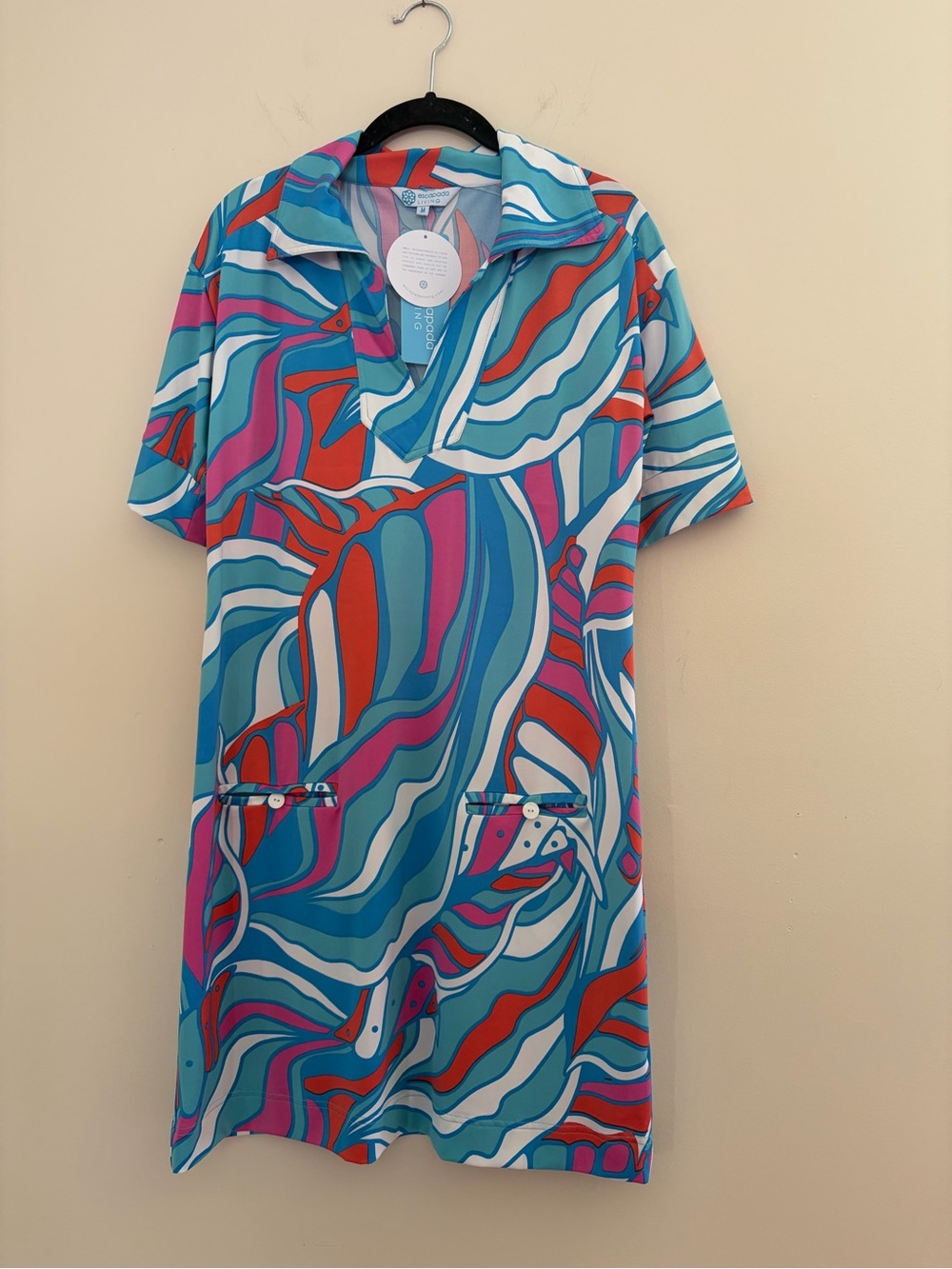escapada Parton Dress Short Sleeve Multicolor Print
